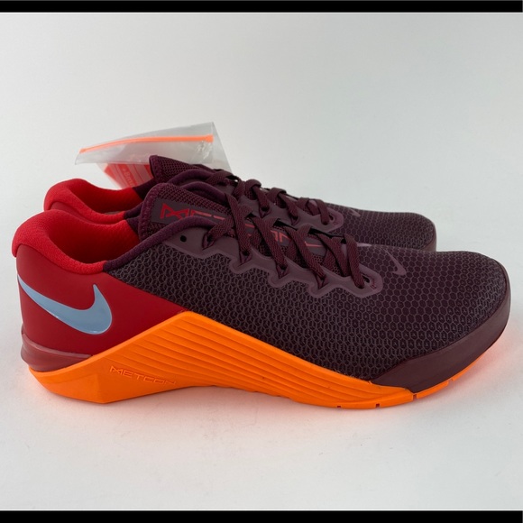 🏵NEW Nike Metcon 5 Maroon Orange🏵 - Picture 8 of 13